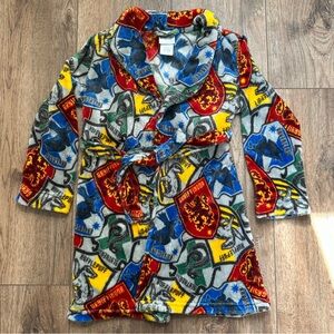 Harry Potter Youth Robe, Hogwarts, All Houses, Crest, Belt Included, Soft, Small